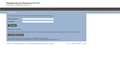 Desktop Screenshot of abo.szarchiv.de